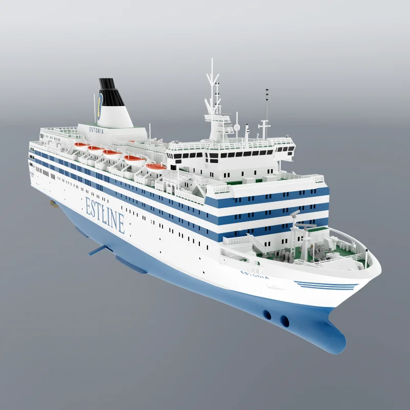 MS Estonia 3D laevamudel