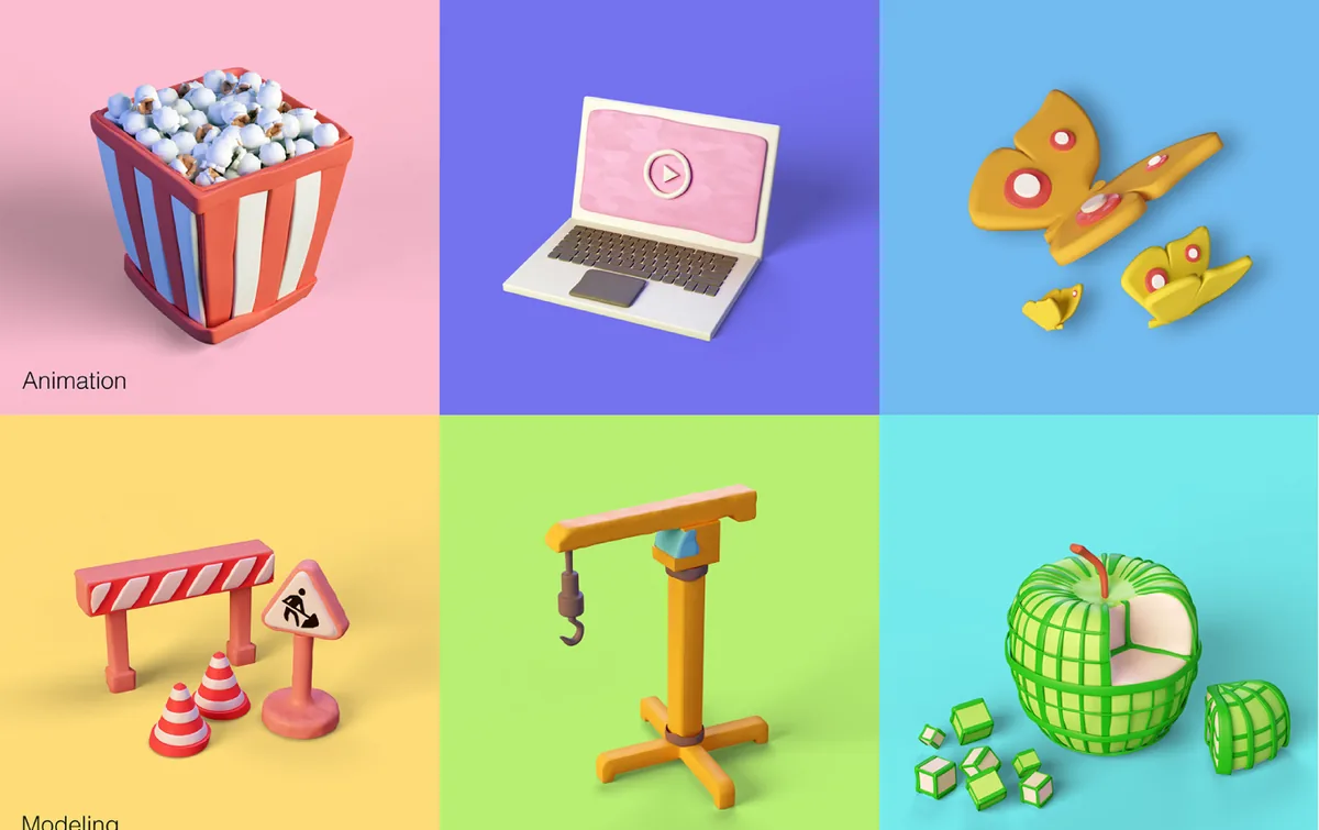 3D plastiliinimudelid